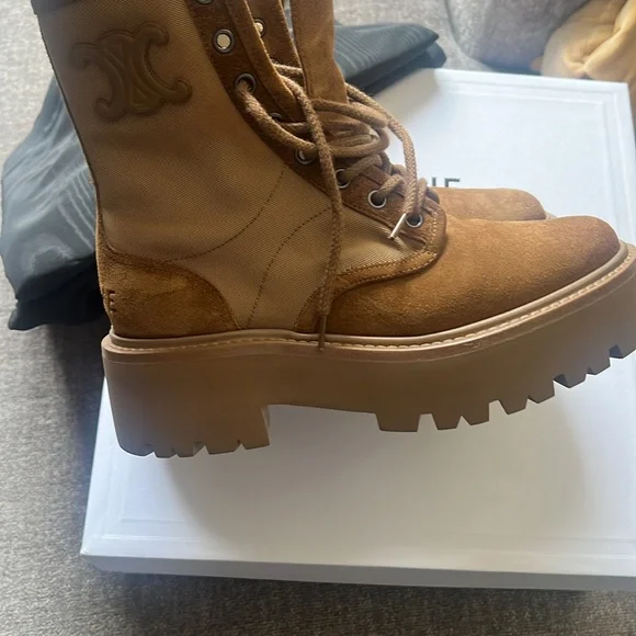 CELINE Paris Lace- up Boots - Picture 4 of 10